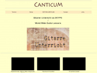 canticum.at Webseite Vorschau