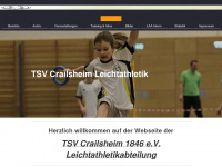tsvcrailsheim-leichtathletik.de Webseite Vorschau