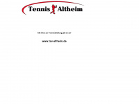 tennis-altheim.de Webseite Vorschau