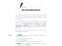 korrekturstorch.ch Webseite Vorschau