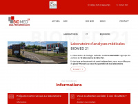 biomed21.fr Webseite Vorschau