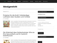 idealgewicht.com Webseite Vorschau