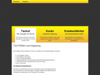 taxi-hilden-tura.de Webseite Vorschau