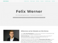 felixwerner.name Webseite Vorschau