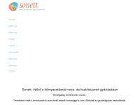 sonett.hu Webseite Vorschau