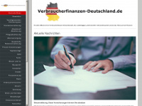 verbraucherfinanzen-deutschland.de Webseite Vorschau