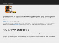 food-printer.info Webseite Vorschau