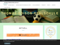 thomas-edison-realschule.de Webseite Vorschau