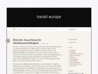 ww.transiteurope.wordpress.com Webseite Vorschau