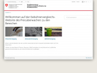 preisvergleiche.preisueberwacher.admin.ch Webseite Vorschau