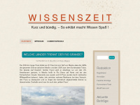 wissenszeit.wordpress.com Webseite Vorschau