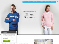 bilyana-knitwear.com Webseite Vorschau