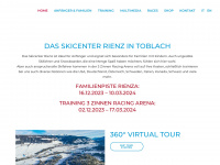 ski-rienza.it Webseite Vorschau