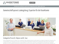 vasektomie-ludwigsburg.de Webseite Vorschau