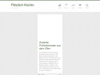 ploetzlichkoechin.at Webseite Vorschau