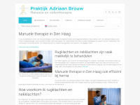 adriaanbrouw.com Webseite Vorschau