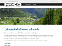 sennerei-simplon.ch Webseite Vorschau