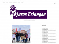 jusos-erlangen.de Webseite Vorschau
