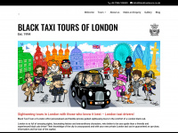 blacktaxitours.co.uk Webseite Vorschau