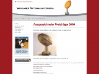 wingster-datenschutzpreis.de Webseite Vorschau
