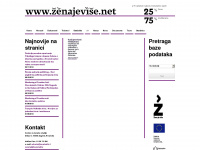zenajevise.net Webseite Vorschau