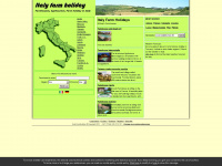 italy-farmholiday.com Webseite Vorschau