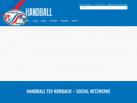 tsvkorbach-handball.de Webseite Vorschau