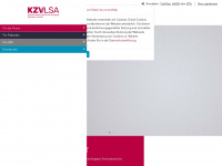 kzv-lsa.de Webseite Vorschau