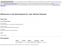 zahnarzt-kliemank.de Webseite Vorschau