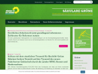 saekulare-gruene.de Webseite Vorschau