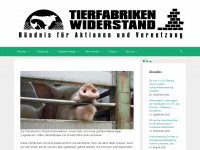 tierfabriken-widerstand.org Webseite Vorschau