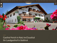 gasthof-anich.com Webseite Vorschau