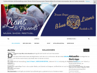 blue-lions.de Webseite Vorschau