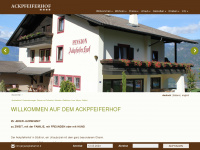 ackpfeiferhof.it Webseite Vorschau
