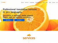 orangetranslations.com Webseite Vorschau