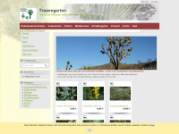 tropengarten.net Webseite Vorschau