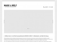 makki-wolf.de Webseite Vorschau