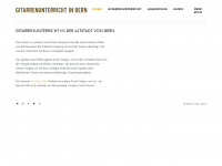 gitarrenunterricht-bern.ch Webseite Vorschau