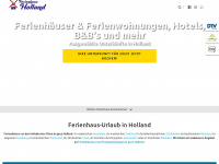 ferienhaus-holland.com Webseite Vorschau
