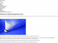 bartonbadmintonclub.co.uk Webseite Vorschau