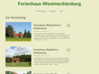 ferienhaus-westmecklenburg.de Webseite Vorschau