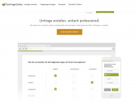 umfrageonline.ch Webseite Vorschau