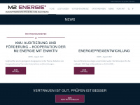 m2energie.com Webseite Vorschau