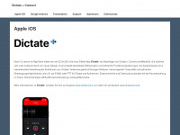 dictate-connect.com Webseite Vorschau
