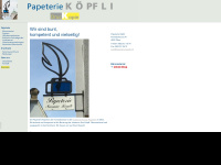 papeterie-koepfli.ch Webseite Vorschau