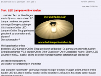 led-lampe-bestellen.de Webseite Vorschau