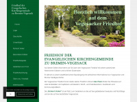 vegesacker-friedhof.de Webseite Vorschau