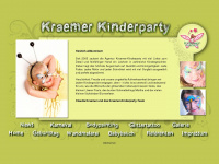 kraemer-kinderparty.de Webseite Vorschau