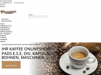 kaffeepadsonline.ch Webseite Vorschau