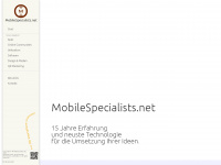 mobilespecialists.net Webseite Vorschau